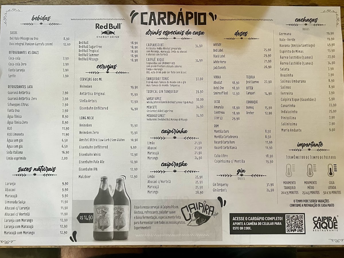 Menu Caipira Xique Restaurante-1