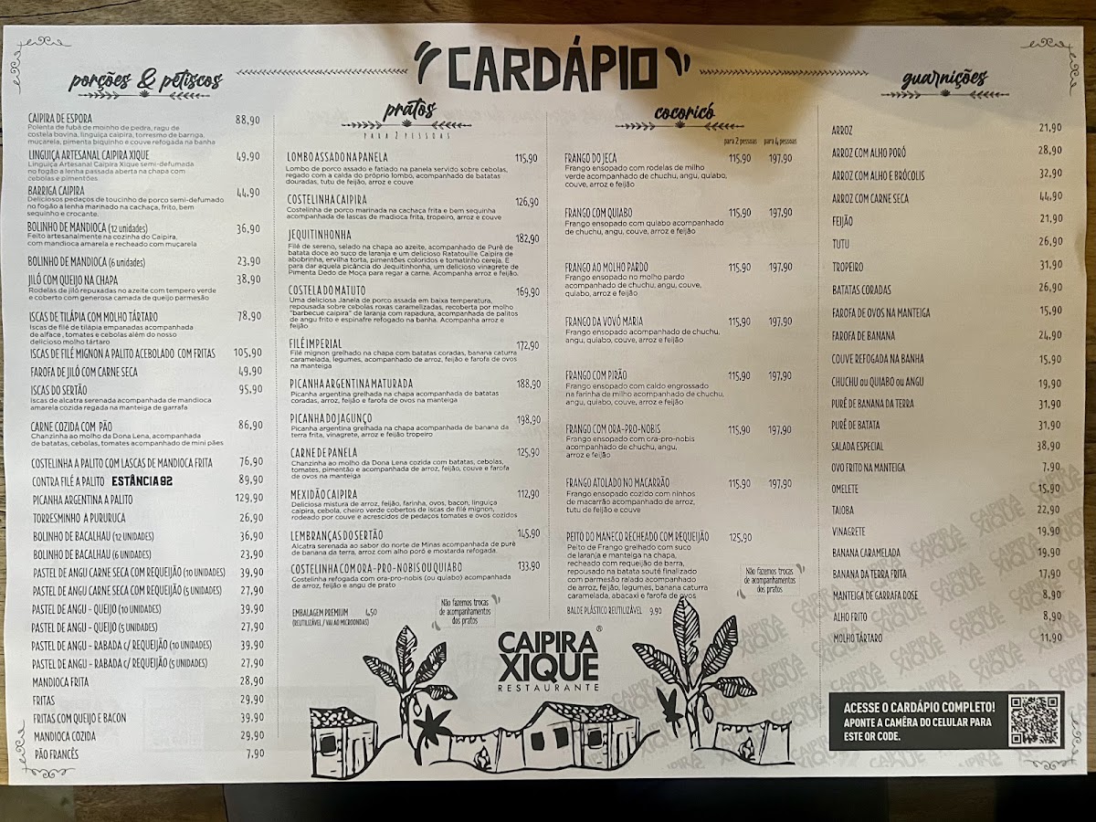 Menu Caipira Xique Restaurante-2