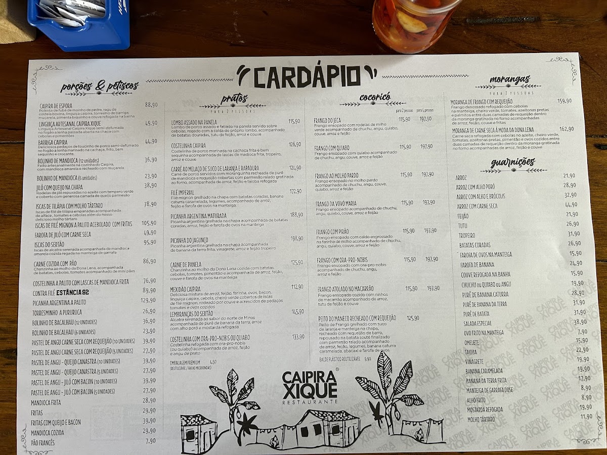 Menu Caipira Xique Restaurante-5