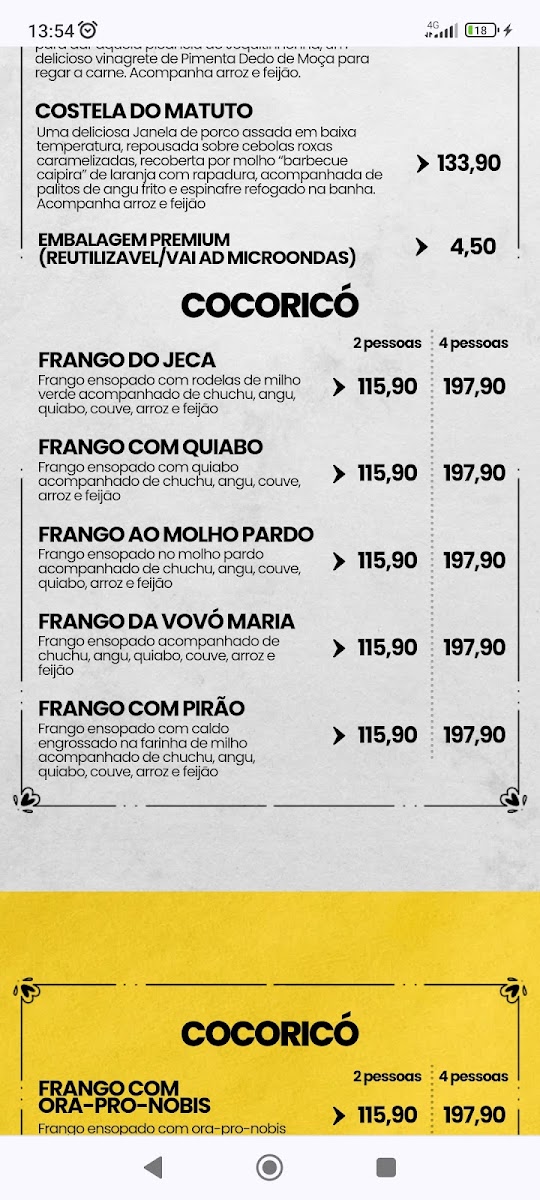 Menu Caipira Xique Restaurante-6