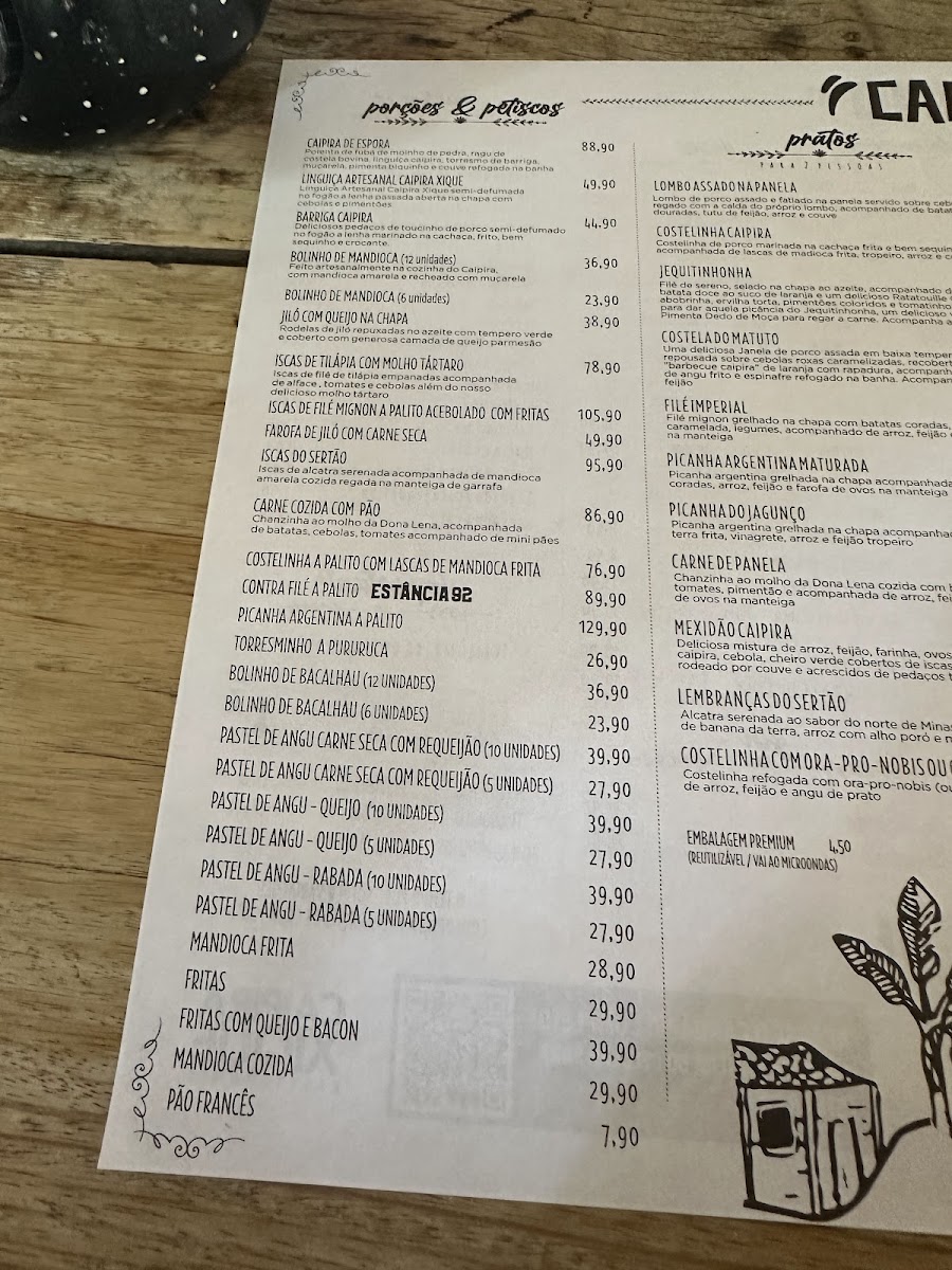 Menu Caipira Xique Restaurante-7
